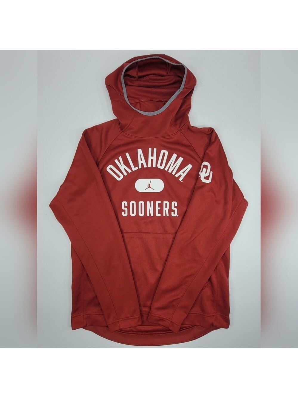 Nike Air Jordan Oklahoma Sooners OU Hoodie Men's Medium Red Jumpman Pullover